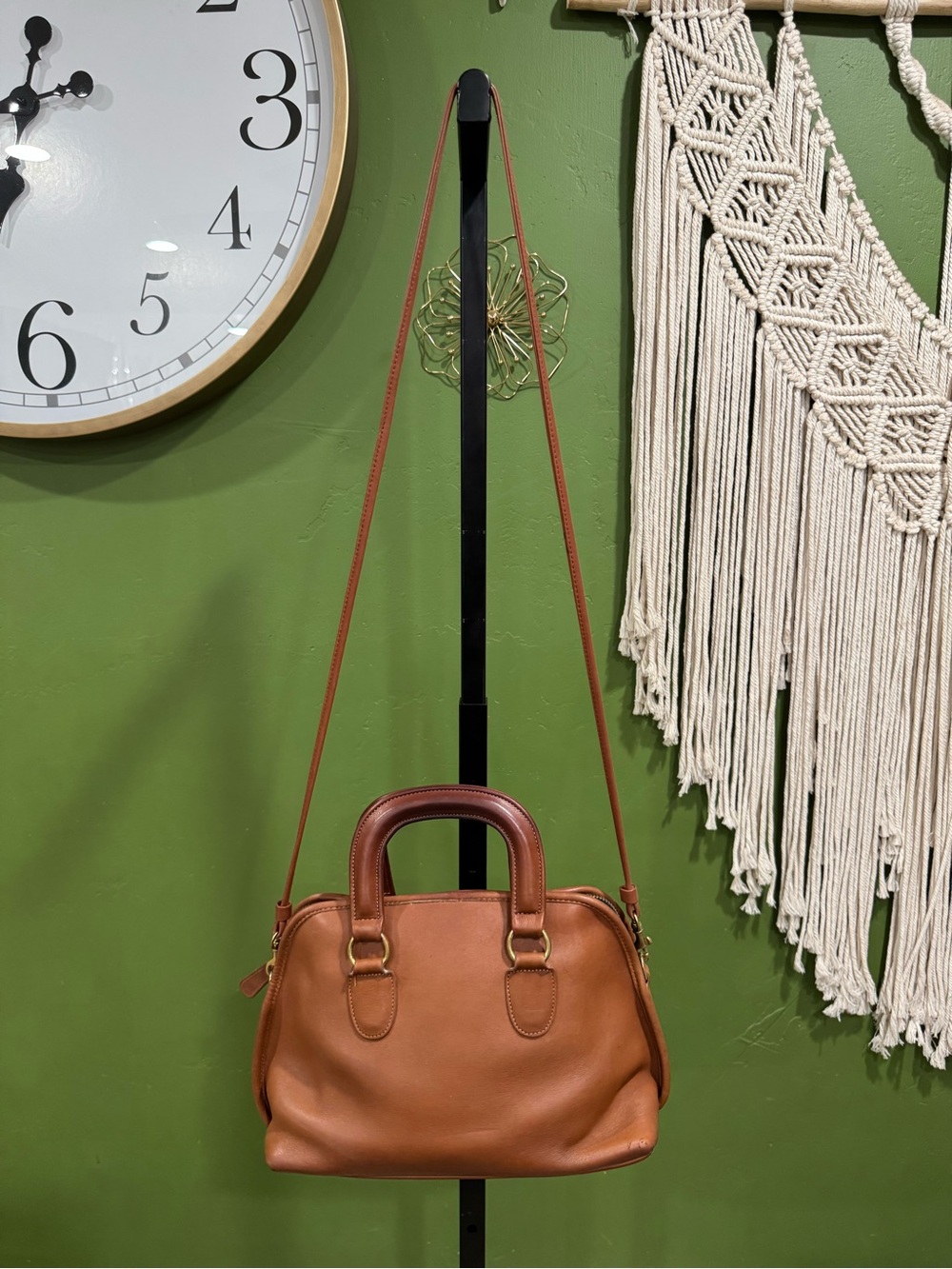 Coach Vintage Baxter British Tan Leather Satchel with Detachable Strap - Picture 2 of 15